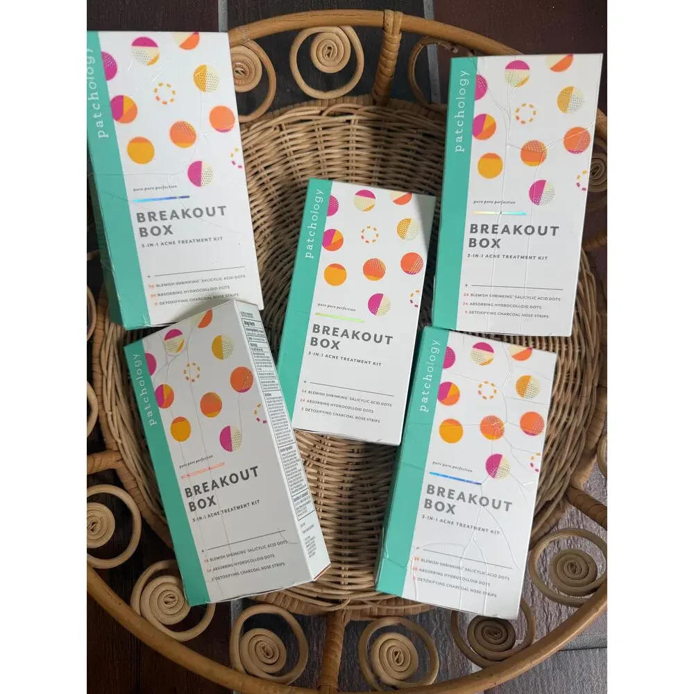 Patchology Breakout Box 3-in-1 Acne Treatment Kit NIB X5